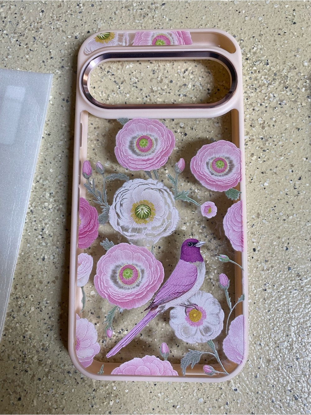 Pink Floral Bird Google Pixel 9Case - Protective Fashion Cover